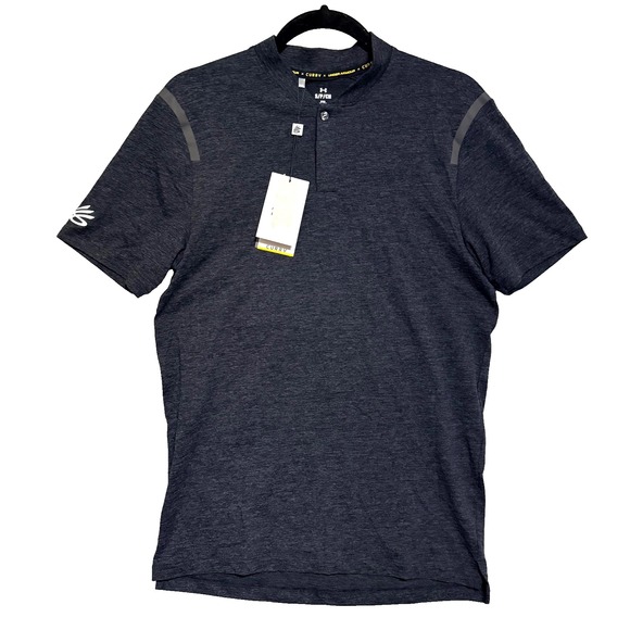 Under Armour Other - Under Armour Curry Men's Fitted Golf Polo Shirt Size Small Gray UA Vanish NWT